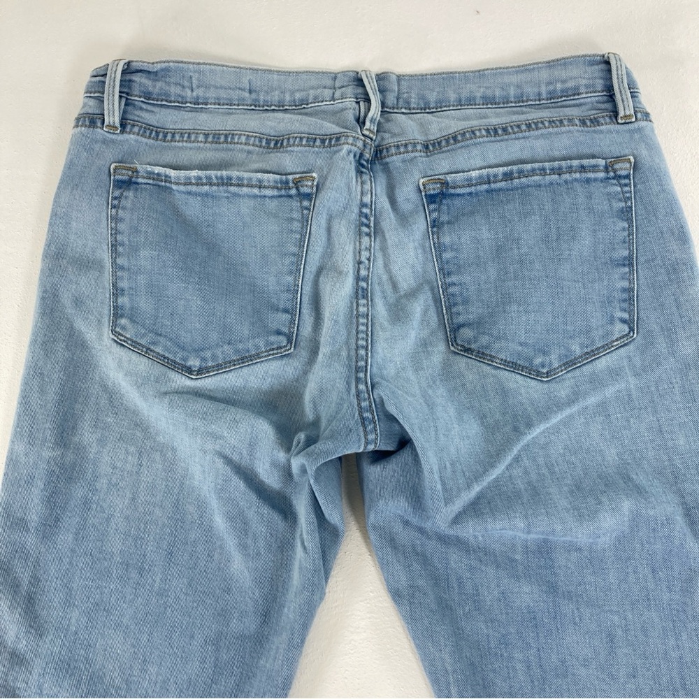 Frame Le Garcon Crop Boyfriend jeans Womens Size 28 Blue straight Distressed - Picture 14 of 16